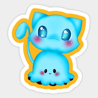 kitty puppet Sticker